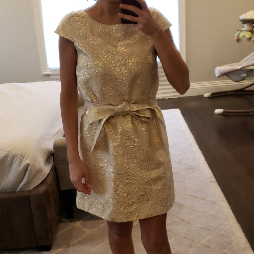 WOMEN'S GOLD NIKKA COCKTAIL DRESS